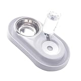 Hemobllo Haustiernapf automatisch verschütten Trinken Wasserbrunnen Katzennapf drinnen pet Feeder pet Water Bottle hundeartikel Futternapf für Haustiere Futterautomat für Haustiere Weiß