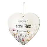 Friendshi P Ornaments for Ture Friends True Heart Shaped Keepsake Christmas Tree Decorations 3.2 Inch Babyschaukel Outdoor Mit (E One Size)