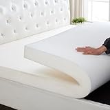 Hochdichte Schaumstoff-Matratzenauflage, kühlende Bettauflage für Doppelbett, Queen-Size-Bett, 3/5/8/10 cm dick, feste Polsterung (3 cm, 100 x 200 cm) für ultimativen Komfort und Unterstützung