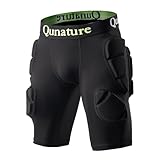 Qunature Schutzhosen Snowboard-Schutzausrüstung 3D Hüftpolster Eva Protektorenhose Gepolsterter Shorts für Männer und Frauen Erweiterte Ausführung zum Skifahren Klettern und Mountainbiken
