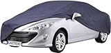 cartrend Vollgarage 'New Generation', Auto Abdeckplane, wetterfeste, waschbare Abdeckung, Polyester blau, mit Aufbewahrungstasche, Größe M, M: 472 x 203 x 159 cm