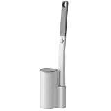 Feelhap Einweg Toilettenbürste, 2er Set WC-Bürsten mit Langem Stiel & Halter,Einweg Klobürste WC Garnitur mit 54 Stück Reiniger Nachfüllungen,WC Bürste Reinigungsmittel für Waschbecken Badewanne Boden