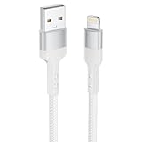 Baileku iPhone Kabel, 3 m, Lightning-Kabel, USB, MFi-zertifiziert, Schnellladekabel, Nylon, geflochten, für iPhone 14 13 12 11 Pro Max XS XR X 8 7 6 6s SE, iPad