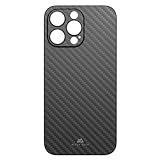 Black Rock Hülle für iPhone 15 Pro (Wireless Charging kompatibel, slim, ultraslim, hochwertiges Cover, flexibel, Handyhülle für iPhone 15 Pro, Case) Schwarz/Carbon