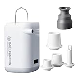 Kompakt Wiederaufladbare Campingluftpumpen Mit LED Licht Mehrzweck Inflationsgerät Haltbarkeit BAU.