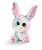 NICI Glubschis: Das Original – Rainbow Candy 15 cm – Kuscheltier Hase mit großen Augen – Flauschiges Plüschtier mit Glitzeraugen – Schmusetier für Kuscheltierliebhaber – 45561