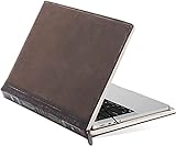 Twelve South BookBook V2 für 16 Zoll M1 MacBook | Vintage Vollnarbenleder Bookcase/Sleeve mit Innentasche, 12-2156
