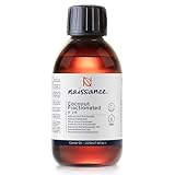 Naissance Fraktioniertes Kokosöl (Nr. 218) - 225ml - Fraktioniert, Flüssig Kokosöl für Haut, Kosmetik, Ätherische Öle