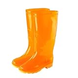 Vierjahreszeiten-Gummistiefel für Herren, wasserdicht, rutschfest, langer Schlauch, Arbeitsstiefel für Herren, gelb, 41 EU