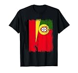 Deutsche Portugiesische Halbflagge Deutschland Portugal Trikot T-Shirt
