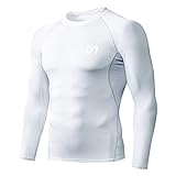 MEETYOO Kompressionsshirt Herren, Funktionsshirt Langarm Fitnessshirt Männer Sportshirt Atmungsaktiv Laufshirt für Laufen Jogging Sport Turnhalle