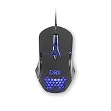 [Amazon Exclusive] DR1TECH Guardian Gaming Maus Mit Kabel - 7 Tasten Für Bis Zu 3200 DPI - Leichtes Und Strapazierfähiges Design - Ergonomische Gaming Maus Für PC/PS4/XBOX