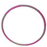 JoyMotion Hula Hoop Reifen mit Edelstahl-Kern - Hula Fitnessreifen für Erwachsene - Hoola Hoop Ring aus Stahl mit Schaumstoffhülle… (Pink)