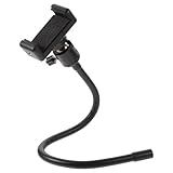 FUNOMOCYA 1 Satz Telefonbefestigung für Stativständer handyhalter Auto Mobile Stand verstellwinkel Handy aufsteller Handyständer Telefonstativhalter Handy-Stativhalterung Metall Black