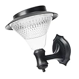 VILLCASE Solarbetriebene Wandleuchte Für Garten Und Außenbereich Wasserdichte Solarleuchte Mit Gelbem Licht Für Zäune Und Terrassenbeleuchtung