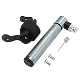 Glomora Mini -Pumpe, tragbarer Reifen -Inflator -Handpumpe Französisch integriertes Ventil Aluminiumlegierung Compact Design Leicht zu tragen für Road Mountain Bike (Ti Color)
