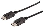 DIGITUS DisplayPort-Kabel - UHD 4K/60Hz - 2m - mit Verriegelung - HBR 2 - Kompatibel mit Monitor, Gaming-Grafikkarte