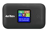 4G Mobiler WLAN Router, Tragbares Reise WLAN bis zu 150Mbit/s, Mobiler WiFi Hotspot, 3000mAh Akku, mit Typ-C Schnittstelle, unterstützt SIM Karten, Verbindung von 10 Geräten Gleichzeitig