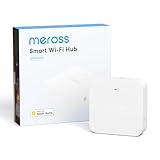 Meross Smart Hub MSH400 mit 110 dB Alarm, Unterstützt Bewässerungscomputer, Rauchmelder, Fenster-/Türsensor, Wassersensor, Temp./Feuchtesensor - Kompatibel mit Apple HomeKit, Alexa, Google Home