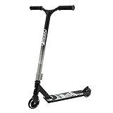 Best Sporting Scooter für Erwachsene I Kick-Roller aus Leichtem Aluminum I Trick-Roller I Tretroller Mit Rollengröße 100 mm I Stilvoller Stunt-Scooter (Schwarz-Silber)