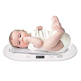 Grundig Babywaage Digital – Waage Bis zu 10 Gr Genau – Personenwaage Max. 20 Kg – baby Waage mit Tarafunktion und Display – Babywaage Digital Inkl. Batterien - Weiß