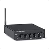 Fosi Audio BT30D Pro Bluetooth Verstärker 2.1 Kanal, Mini HiFi Verstärker mit TPA3255 Chips 165W x2+350W & Bass-Höhenregler, Audio Receiver für Desktop/Außenlautsprecher/Regallautsprecher/Subwoofer