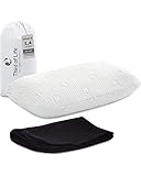 Reisekissen VOLAR | Orthopädisches Nackenkissen mit Memory-Foam | Kleines Kopfkissen für Reisen im Auto, Flugzeug, Zug, Hotel & Camping | Thermoregulierender Bezug | Kissen Outdoor & Reise 40x25x10 cm