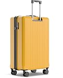 Wertes Koffer Groß 77cm - 100L - TSA Schloss Hartschalen Koffer mit Doppelrollen, Reisekoffer, Trolleys, Reisekoffer mit Rollen