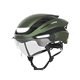 Lumos Ultra E-Bike Smart-Helm | NTA 8667 Zertifiziert | LED-Front- & Rücklichter | Einziehbares Visier | App-Steuerung | Für E-Bike, Scooter, Radfahren | Erwachsene, Männer, Frauen