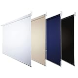 FENSTERDECOR Verdunkelungs-Rollo 130x230 cm (BxH) in Weiss I Verdunkelung I Fensterrollo innen mit flexiblem Seitenzug I Verdunkelnd & Blickdicht