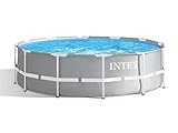 Intex Frame Pool Set Prism Rondo, grau, 366 x 122 cm, 26718FR