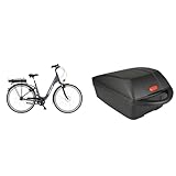 Fischer E-Bike City, CITA ECU 1401 Elektrofahrrad für Damen und Herren & Unisex bagagedragerbox Box, für Fahrrad, Schwarz, 19 x 26 42 cm EU