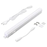 da LIGHT Led Unterbauleuchte Küche 5W 31,5cm 450lm 3000k Warmweiß Unterbau Lichtleiste Küchenlampe Schrankbeleuchtung Superhell Weiß für Küche Schrank Erweiterbar durch Stecksystem