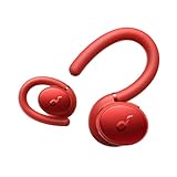 Soundcore by Anker, Sport X10 Bluetooth 5.2 Kopfhörer für Sport, Drehbare Ohrbügel, Tiefer Bass, IPX7 Wasserschutz, Schweißfest, 32 Std. Akku (Rot)