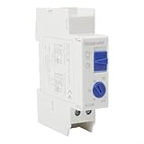 Zeitschaltuhr für Treppenlichter, AC 220–240 V, automatischer Lichtsteuerung, 0,5–20 Minuten, einstellbar, energieeffizient, ABS-beständig, für Treppenlichter, elektrische Geräte