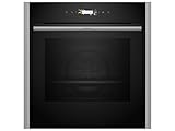 Neff B54CR71N0, Smarter Einbau-Backofen N70, 60 x 60 cm, Made in Germany, Pyrolyse, Optimaler Zugriff mit Slide&Hide, Full Touch TFT-Display, Air Fry Funktion, Automatikprogramme, Soft Open, Edelstahl