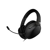 ASUS ROG Strix Go Core Gaming-Headset mit Kabel, 3,5 mm Anschluss, leichtes Design, Over-Ear-Kopfhörer für PC, Mac, Nintendo Switch und PS4, Schwarz, Standard