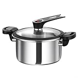 Zoegneer Multifunktions-Schnellkochtopf aus Edelstahl mit Doppelboden für schnelles Kochen zu Hause oder in der Gastronomie-Küche