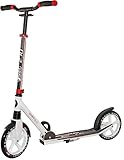 Best Sporting Scooter Erwachsene und Kinder I klappbarer Roller mit Ständer I weiß - rot I stilvoller City-Roller für Erwachsene I Tretroller mit Rollengröße 230 mm I ergonomischer Lenker