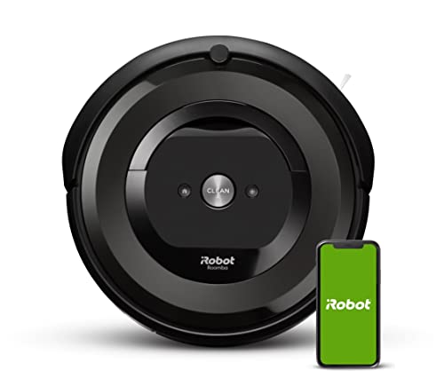 iRobot Roomba e6 (e6192) App-steuerbarer Saugroboter (Staubsauger Roboter), Zwei Gummibürsten, Ideal bei Haustieren, Individuelle Anpassung, Sprachassistenten-kompatibel, Waschbarer Auffangbehälter