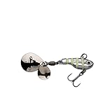 Berkley Pulse Spintail Jig Wobbler mit Spinnerblatt & Berkley Fusion Drilling – Weitwurf-Hardbait für Barsch, Forelle, Hecht, Glow Silver Zebra