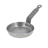DE BUYER Mineral B Blinis-Pfännchen, Carbonstahl, Silber, Ø 12 cm