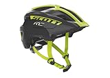 Scott Unisex Kinder 275232 Fahrradhelm, Schwarz/Radium, 1size