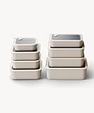 Zoha Frischhaltedosen Glas Set 8-teilig – Vorratsdosen Glas mit Deckel BPA-frei – luftdichtes Frischhaltedosen Set – mikrowellengeeignet & ofenfest – Glasbehälter für Meal Prep & Aufbewahrung