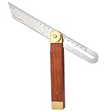 Multi Winkelschmiege Verstellbarer Multifunktionswinkel T Bevel Schmiege Streichmaß Winkel Multiwinkel Bevel Gauge Anschlagwinkel Edelstahl Winkelschmiege mit Feststellfunktion Gehrmaß Winkel