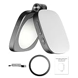 Jlobnyiun Telefon-Selfie-Licht | Magnetisches LED-Ringlicht für Telefon | Faltbare coole Gadgets mit Make-up-Spiegel, verstellbare Beleuchtung, wiederaufladbar für Laptop, Tablet, Fotografie