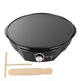 Electric Pancake Maker, Nonstick 30cm Crepe Pan, Fast Heating Breakfast Griddle, Perfect For Roti, Tortilla, Blintzes, Omelet, Flatbread, Eggs, Wraps, Snacks, Multi-Use Design