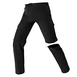 SOLOYEE Zip Off Hose Wanderhose Herren Wasserdicht & Schnelltrocknend Sommer Outdoor Hosen Abnehmbare Trekkinghose Fallen Klein aus - 99% Wählen Größere Größe