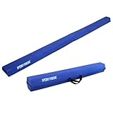 Sport-Thieme Übungsschwebebalken klappbar | Turnen für zuhause | Erweiterbar, mit 2 Griffschlaufen, rutschfest, faltbar | Länge: 2,40 cm | Gewicht: 1,5 kg | Höhe: 7cm | Blau