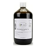 Sala Avocadoöl roh grün kaltgepresst 1000 ml (1 L Glasflasche)